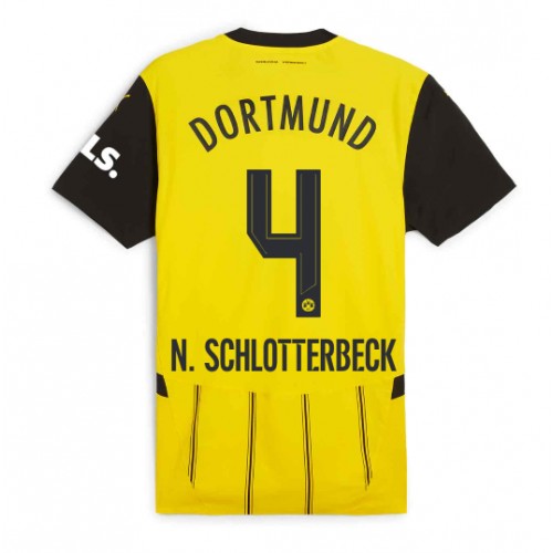 Pánský Fotbalový dres Borussia Dortmund Nico Schlotterbeck #4 2024-25 Domácí Krátký Rukáv